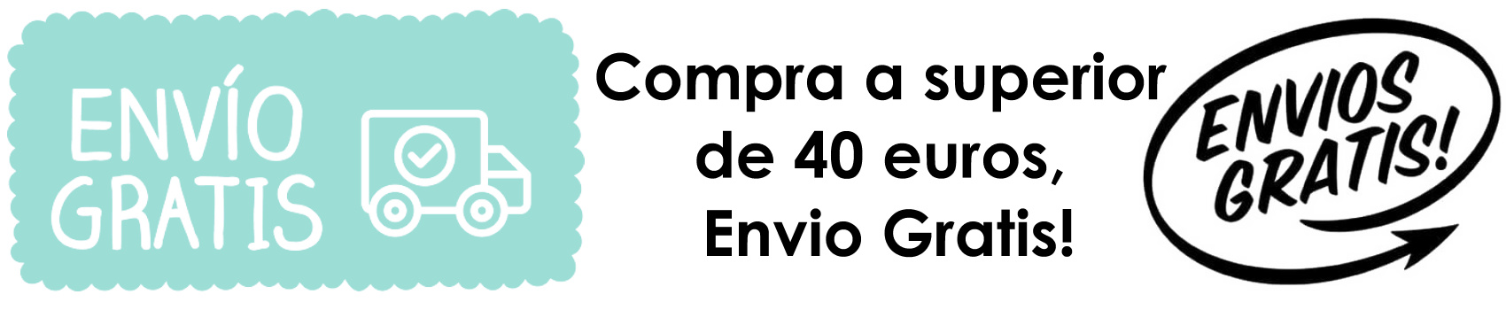 Compra a superior de 40 euros, Envio Gratis!