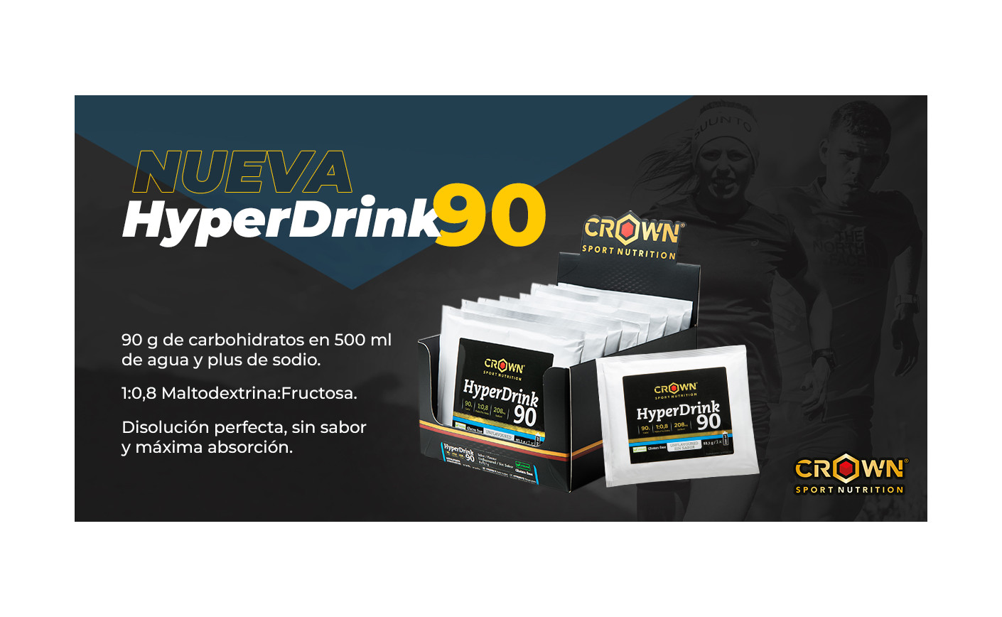 Nueva HyperDrink 90, bebida muy alta en carbohidratos (90g/500ml)